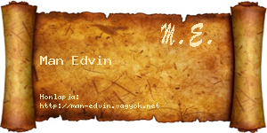 Man Edvin névjegykártya